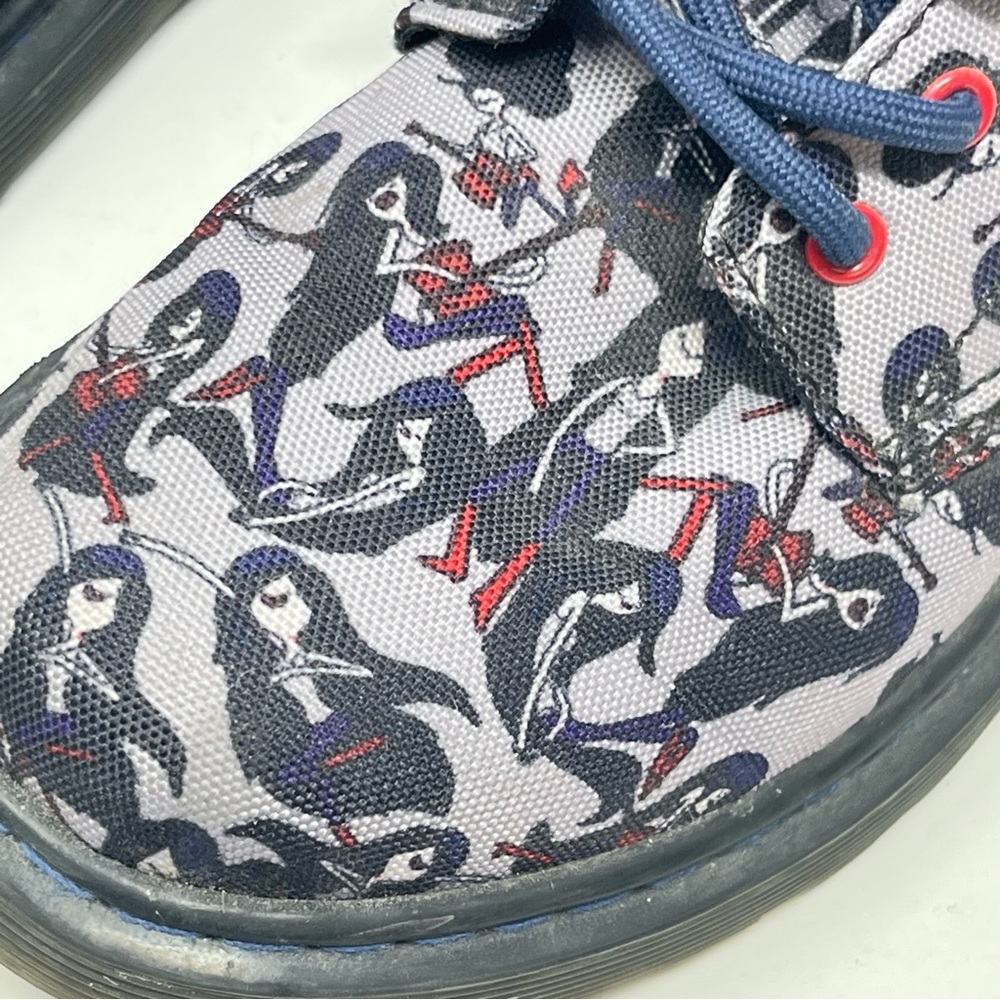 Dr. Martens 3 girl Castel Adventure Time Marceline Boots gray zipper 0695 - Picture 2 of 12